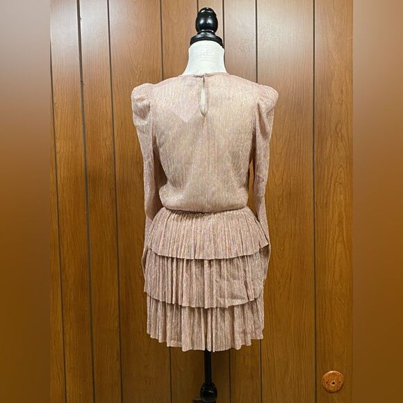 Sabina Musayev Monique Metallic Minidress size M - Picture 5 of 10